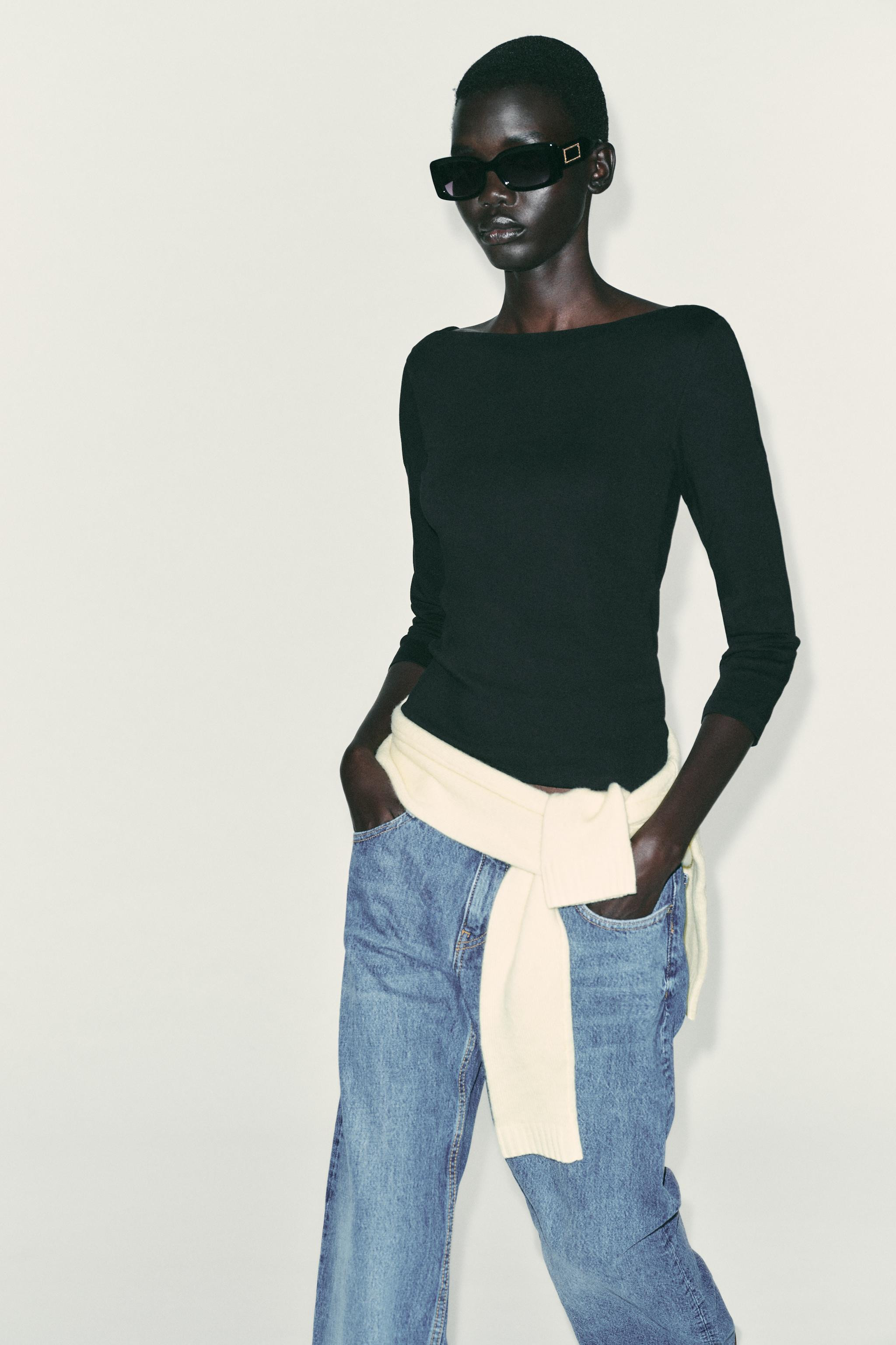 BOAT NECK T-SHIRT | Zara US