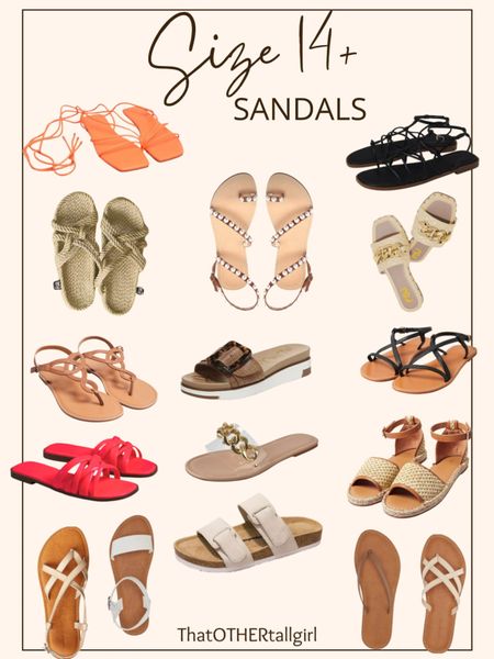 Size 14+ sandals 

#LTKVideo #LTKMidsize #LTKShoeCrush