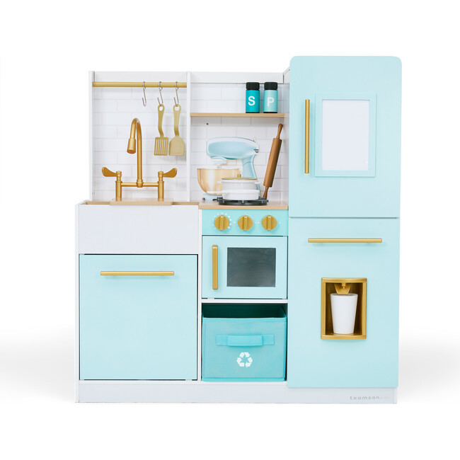 Teamson Kids - Biscay Delight Classic Play Kitchen, Mint | Maisonette