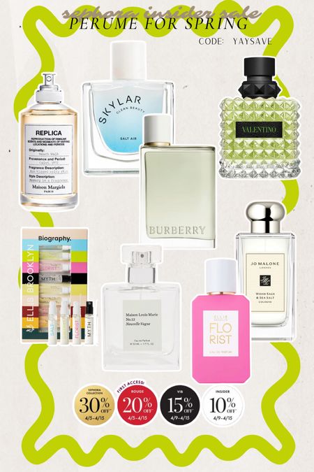 Sephora insider sale spring summer perfumes!! 

#LTKxSephora #LTKsalealert #LTKSeasonal