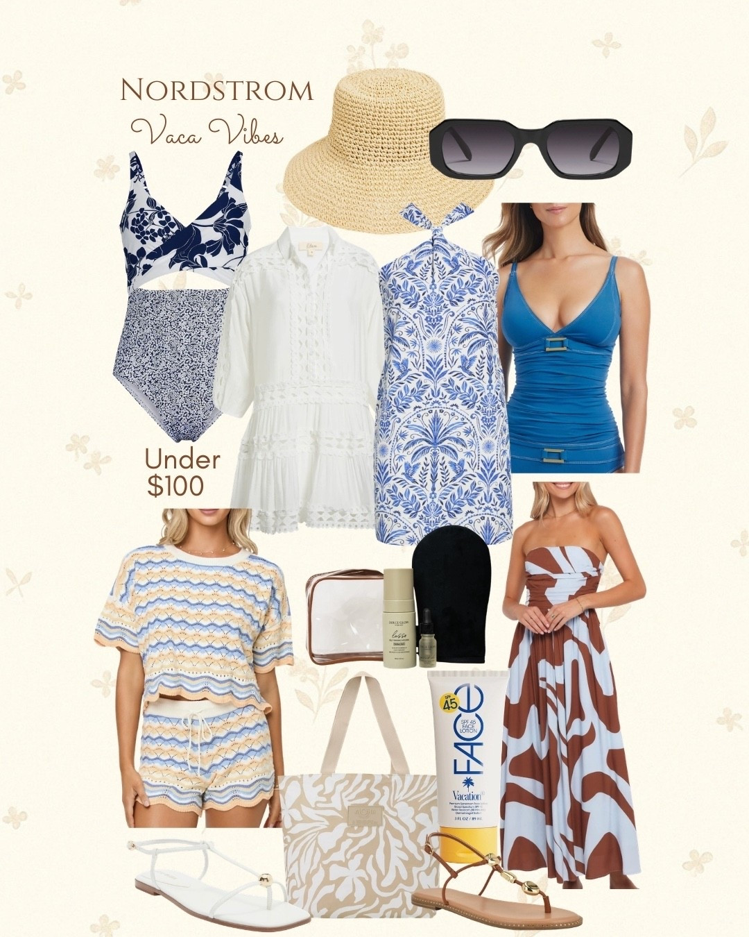 Nordstrom Vaca Vibes under $100! 

#LTKSwim #LTKSeasonal #LTKTravel
