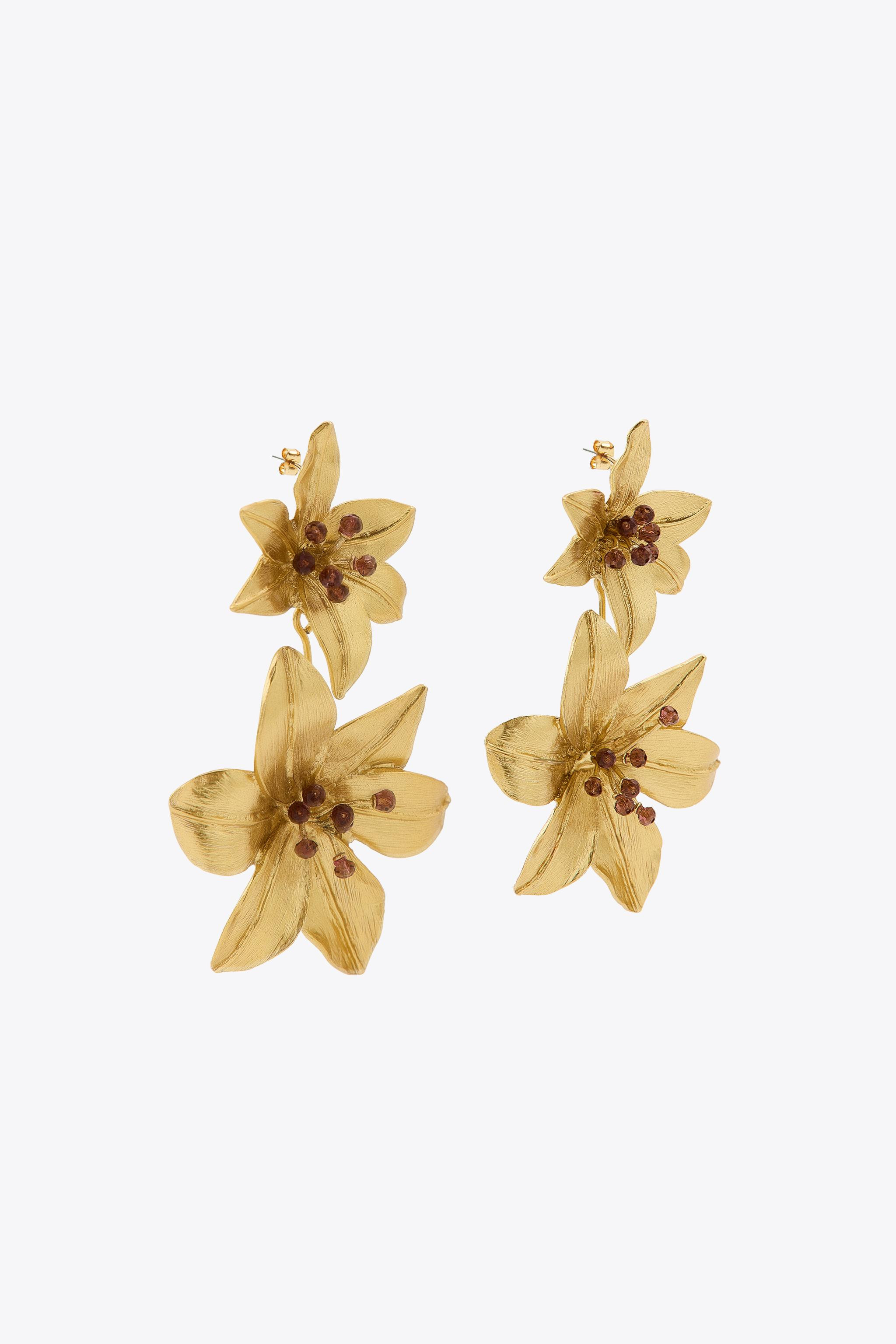 FLOWER EARRINGS | Zara UK