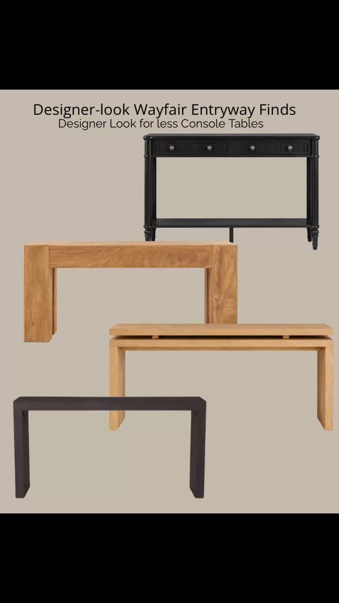 Create a designer-inspired entryway without the designer price tags. I’m sharing my favorite Pottery Barn inspired Wayfair entryway finds that give your home an elevated, timeless look for less. This collection features beautiful console tables, swivel ottomans, layered lighting, neutral decor, textured accents, artwork, and rugs that instantly make an entryway feel warm and welcoming. Layered lighting is one of the easiest ways to add depth and dimension to a space, while mixing natural wood, woven textures, soft fabrics, and ceramic accents proves that neutral decor never has to feel boring. Table lamps, brass chandelier, brass wall sconce, rattan storage basket, wall art, I’ll also be linking more of my favorite Wayfair furniture, lighting, and home decor finds in my collection.

#LTKHome #LTKSeasonal #LTKSaleAlert