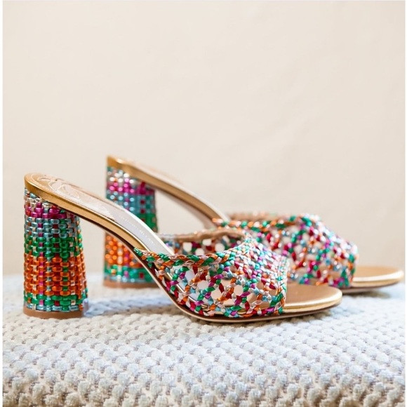 New Antonio Melani
× The Nat Note Riviera
Rainbow Woven Metallic Slip-On Mules | Poshmark