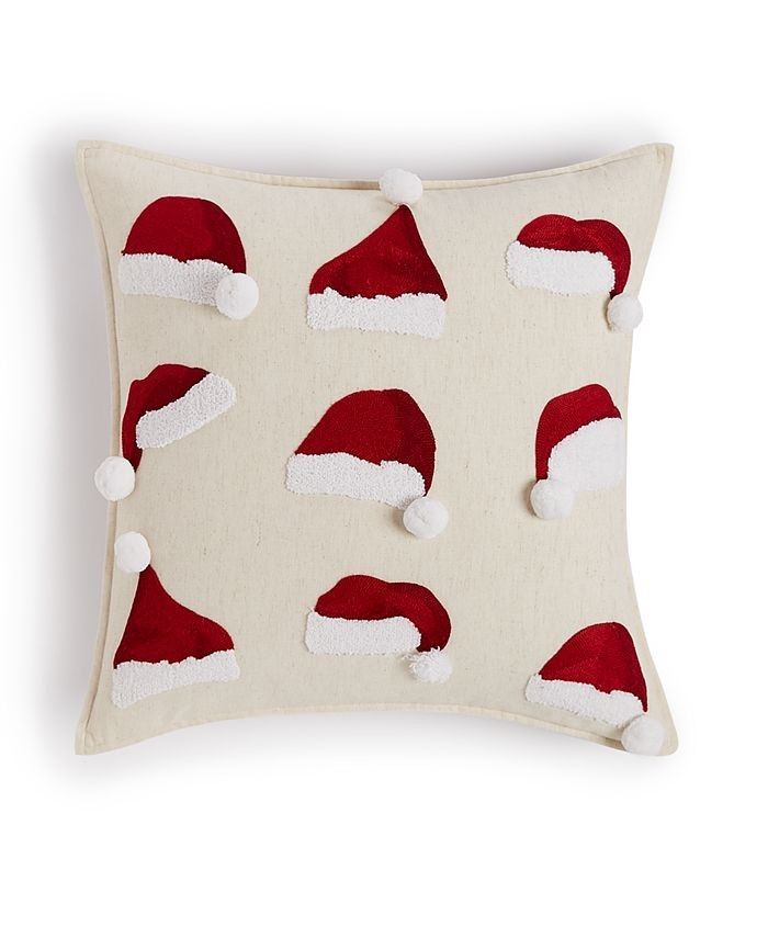 Martha Stewart Collection Santa Hat Decorative Pillow 18 | Macys (US)
