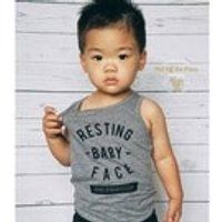 Resting Baby Face Muscle Tee  Mean Muggin  Toddler Tank  Trendy Tee  Hip Onesie  Streetwear  Urbanwear  Toddler Tshirt  Hipster | Etsy (US)