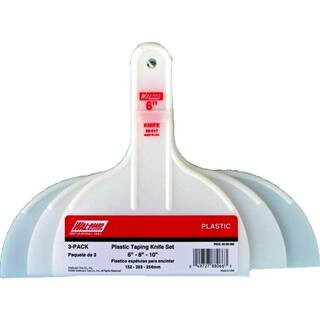 6 in., 8 in. and 10 in. Plastic Taping Knife Set | The Home Depot