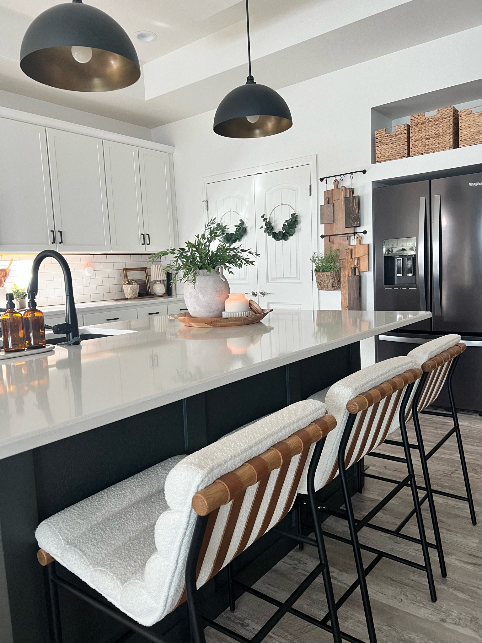 A lot of people ask where my barstools are from & although I can’t link the exact ones here, I found a great look for less option that I’ve linked below. 

#LTKHome