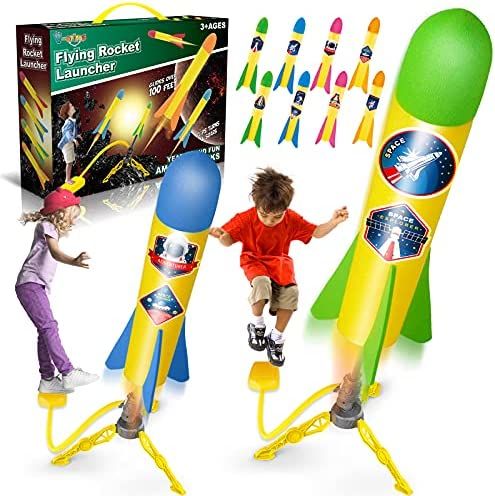 V-Opitos Rocket Launch Toys for Kids Age of 3, 4, 5, 6, 7, 8 Year Old Boys & Girls, 2 Pack Rocket... | Amazon (US)