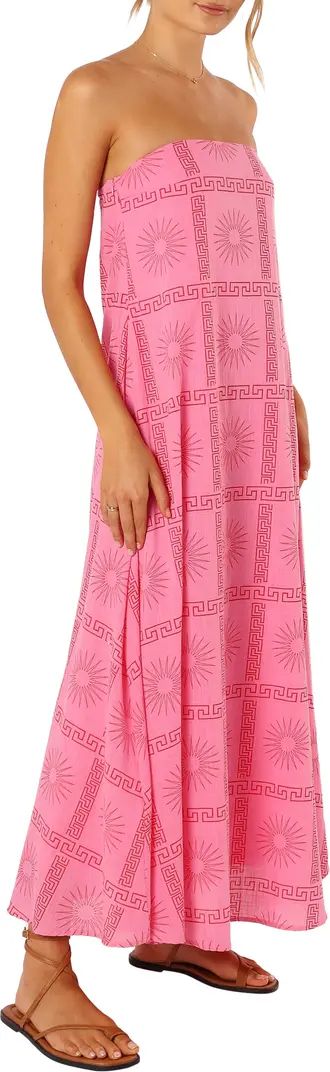 Soph Print Strapless Maxi Dress | Nordstrom