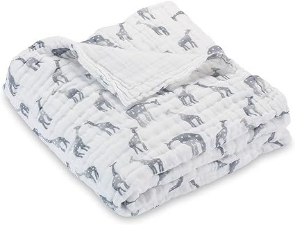 LollyBanks Super Soft Muslin Quilt 100% Cotton Gender Neutral Receiving Blanket Breathable Lightw... | Amazon (US)