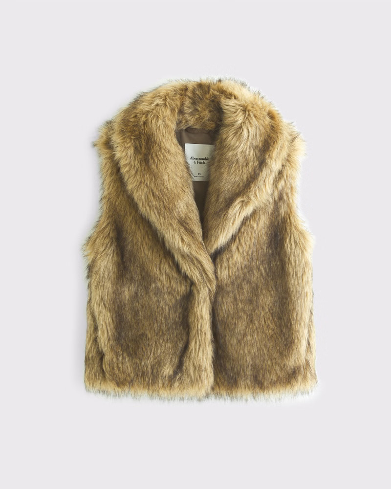 Faux Fur Vest | Abercrombie & Fitch (US)