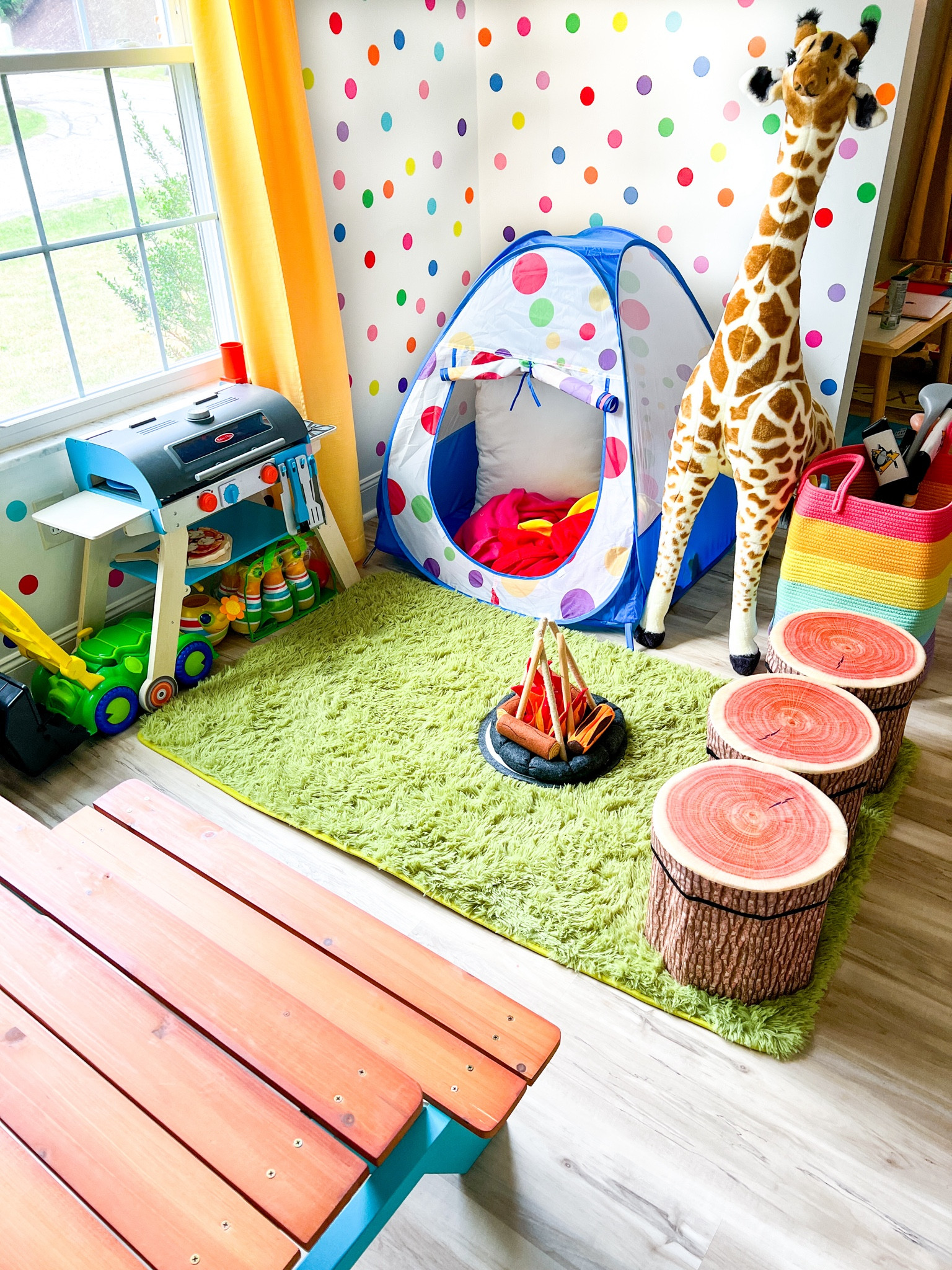 Kids playroom outdoor pretend play setup! Kids playroom decor  

#LTKKids #LTKFamily #LTKHome