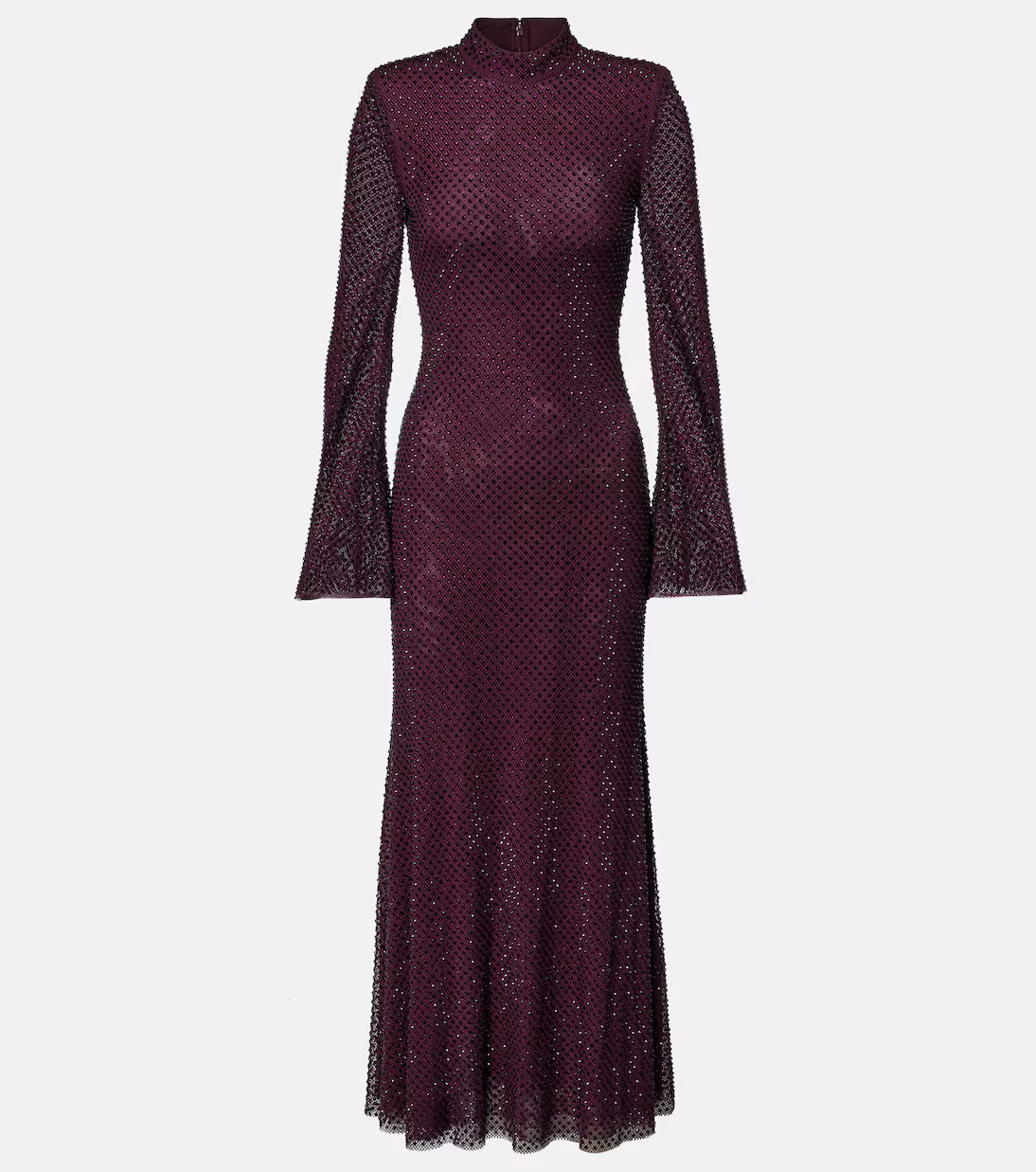 Rhinestone mesh maxi dress | Mytheresa (US/CA)