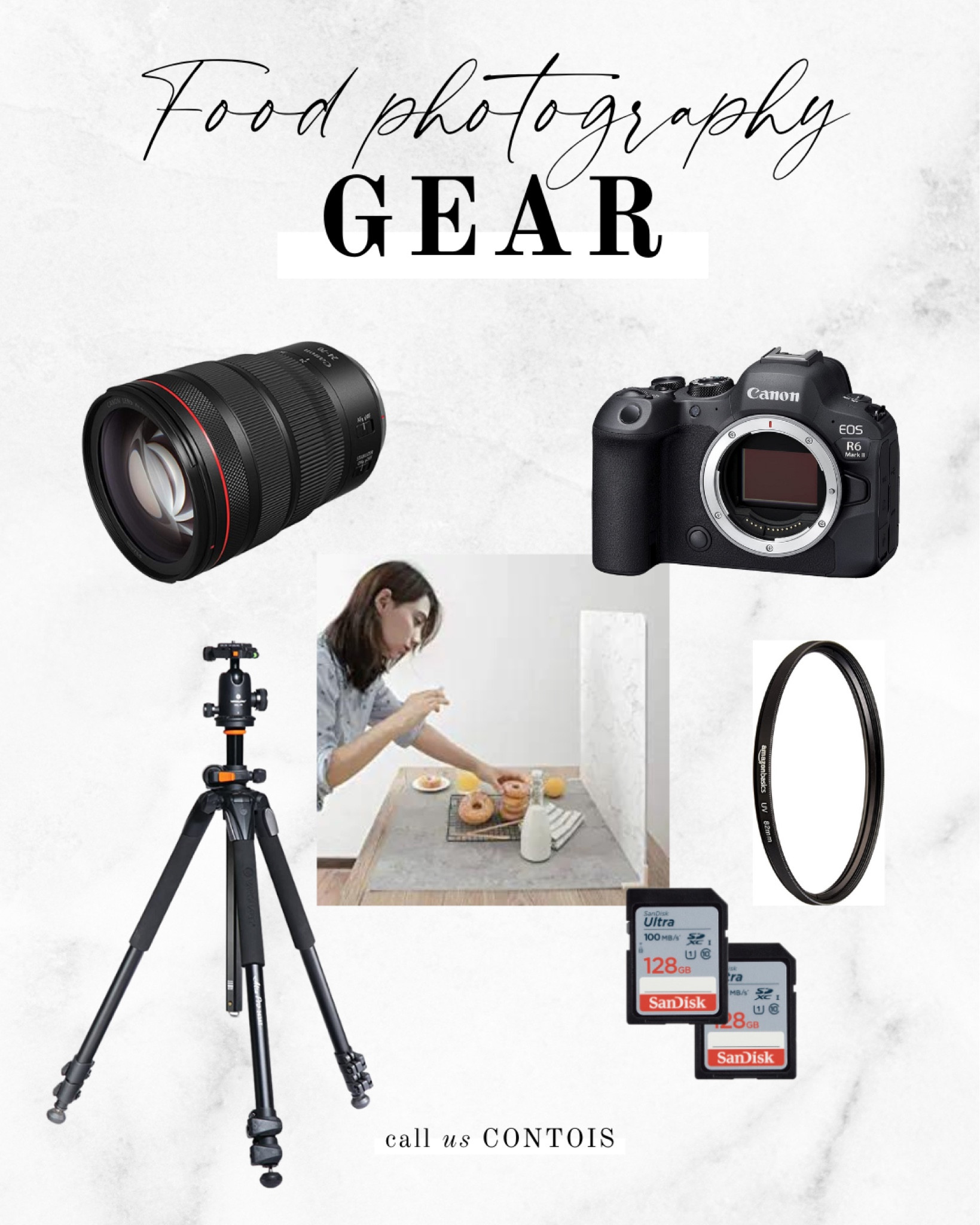 My most used food photography gear 📸

| food photography, food styling, food content, camera gear, canon camera, tripod, flatlay props | 

#LTKitbag #LTKhome #LTKFind