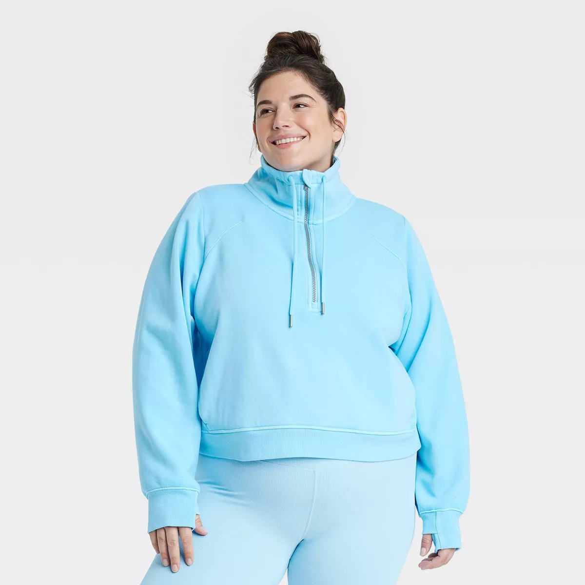 Women's Fleece Half Zip Pullover - All In Motion™ | Target