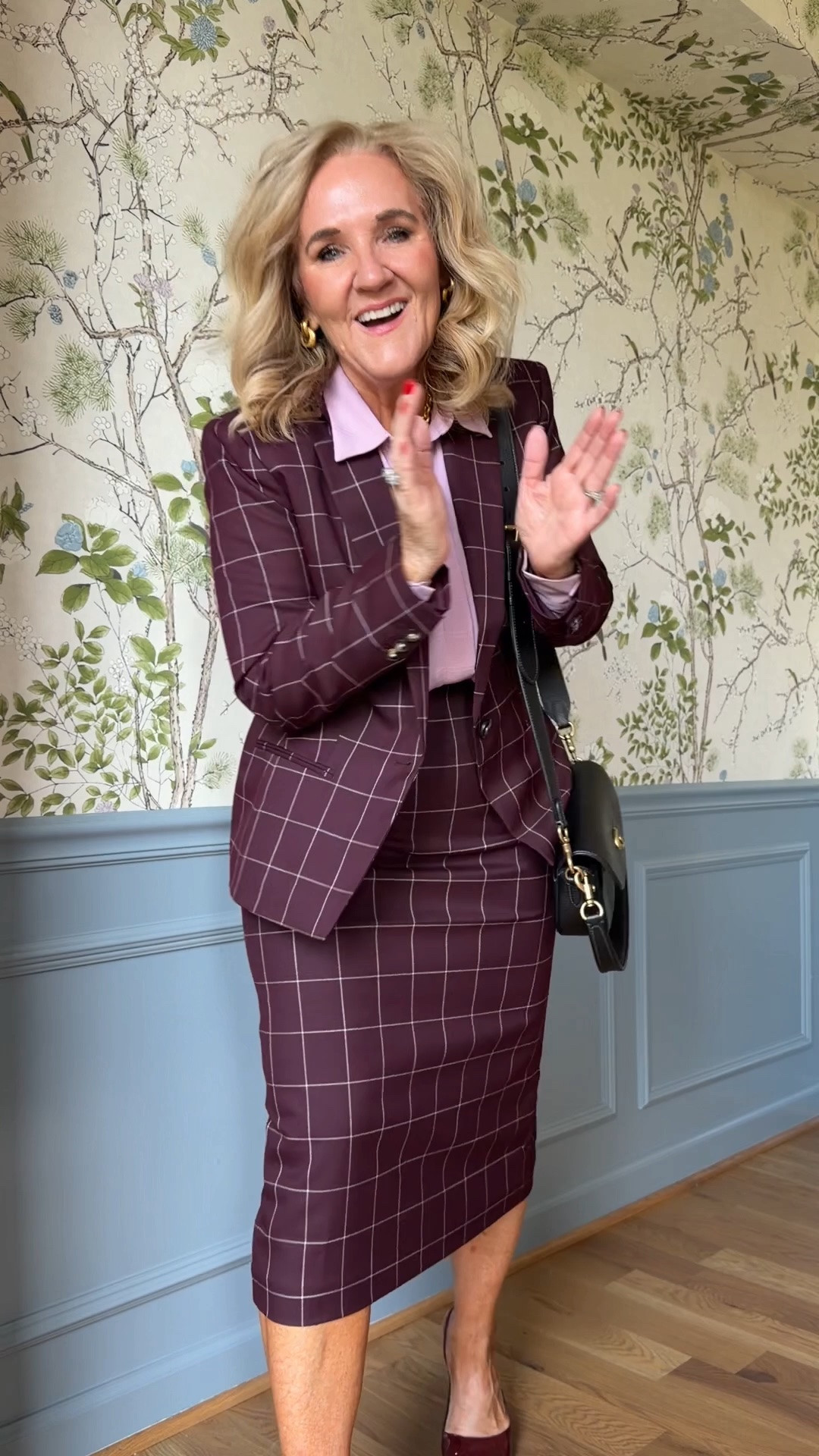 Gorgeous suit!! Listen? I’ll prob wear the suit more as separates than together but there’s nothing more timeless than right here. 
Blazer size 10 petite 
Skirt 8 reg 
Blouse med petite

#LTKOver40 #LTKWorkwear #LTKSaleAlert