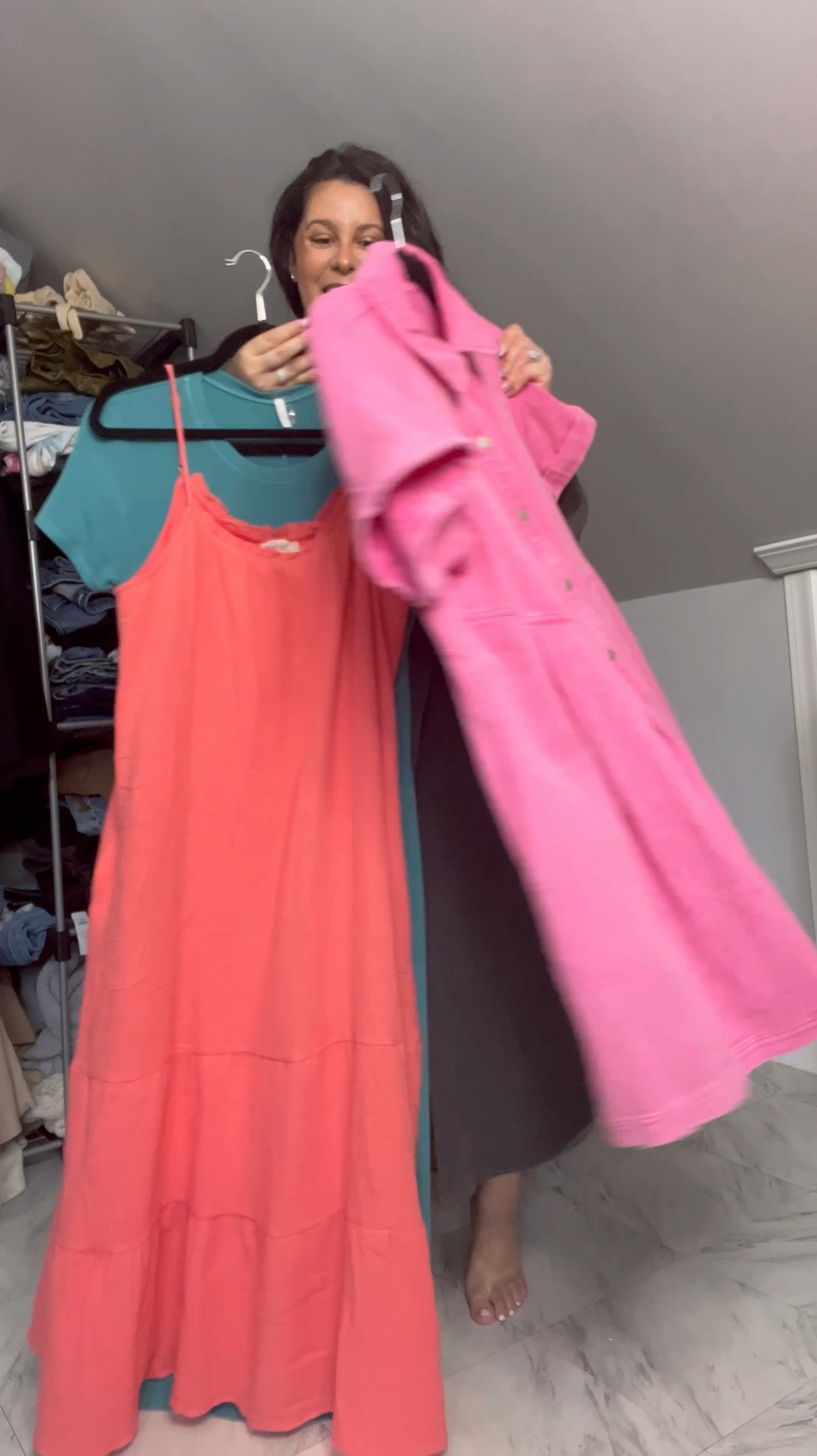 Pinkblush Try on 27 Weeks Pregnant! Use code PRINCESSDEB1425 for  $$ off! 

#LTKBump #LTKFindsUnder100 #LTKStyleTip