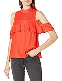 Mud Pie Women's Gemma Flounce TOP RED L, Large | Amazon (US)