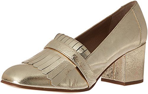 Steve Madden Women's Kate Slip-On Loafer, Gold, 7.5 M US | Amazon (US)