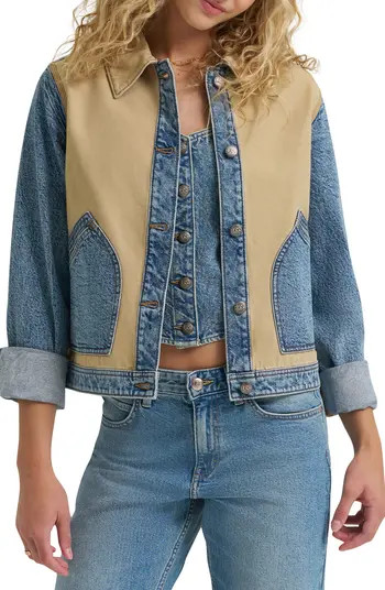 Mixed Media Denim Jacket | Nordstrom