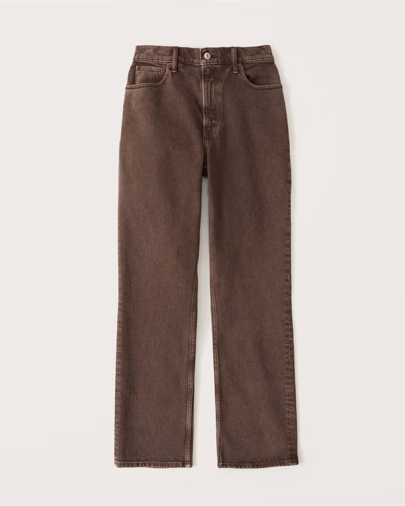 Women's Ultra High Rise 90s Straight Jean | Women's Bottoms | Abercrombie.com | Abercrombie & Fitch (US)