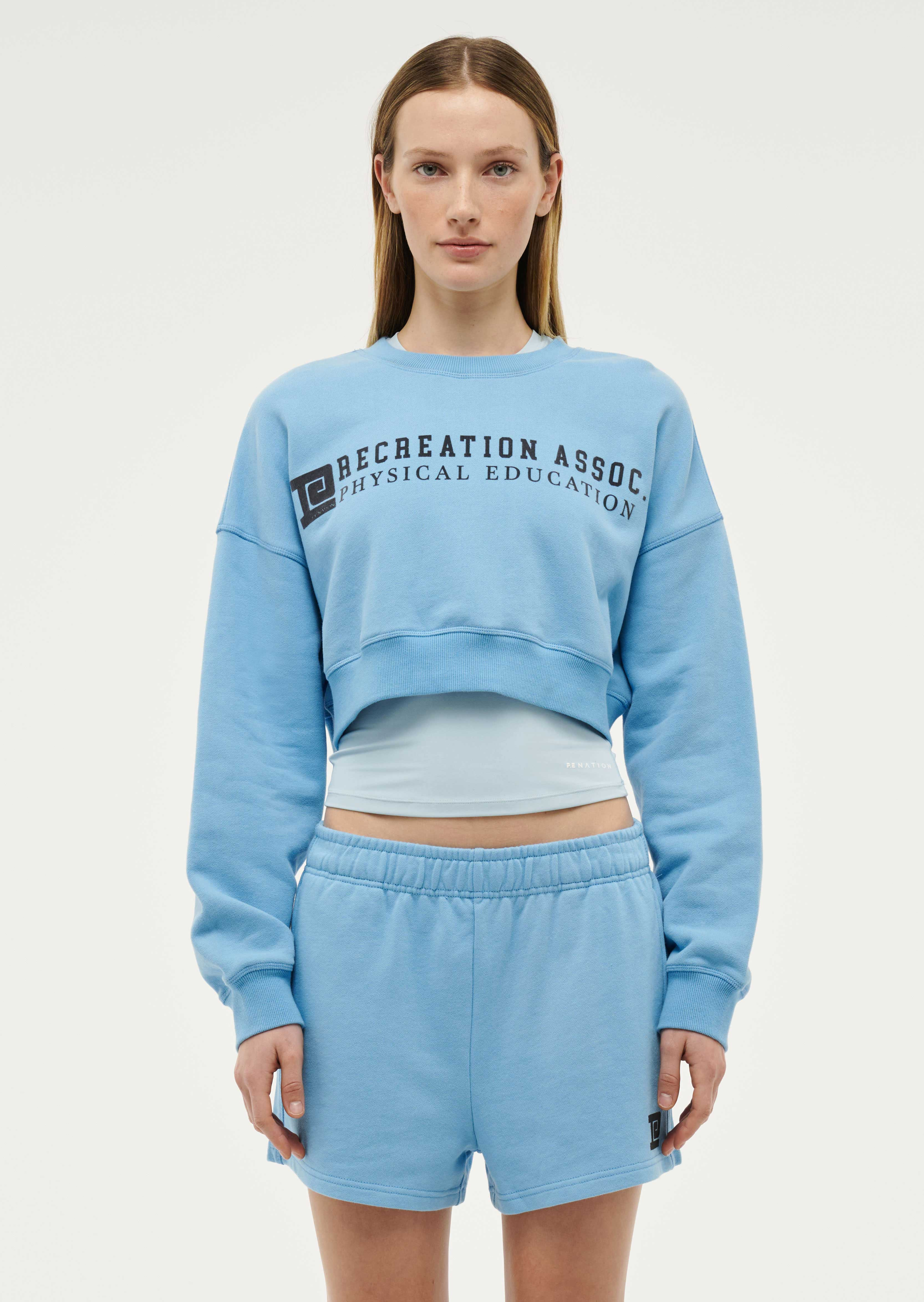 RALLY SWEAT IN BRIGHT BLUE, XS | P.E Nation US