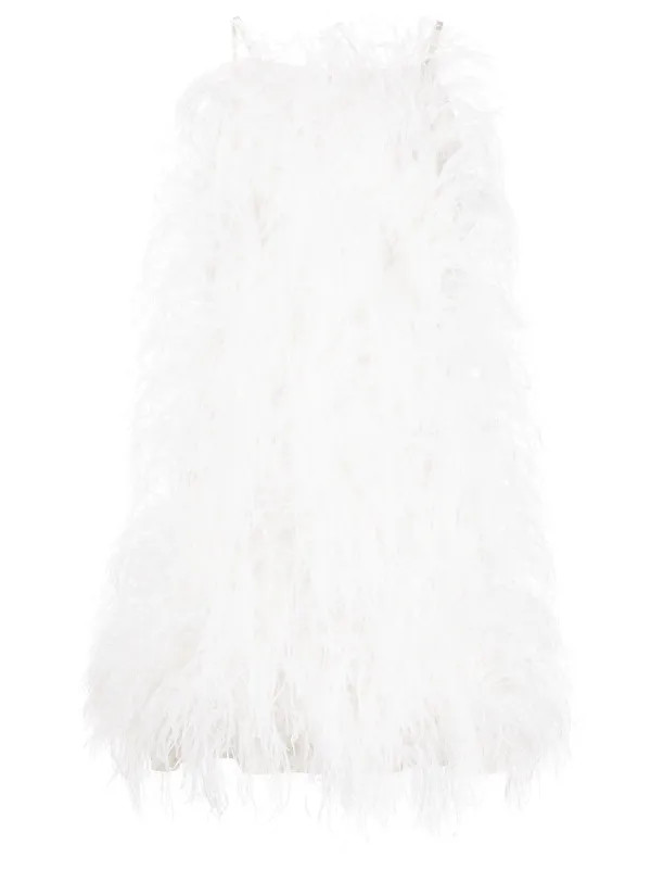robe Shannon ornée de plumes | Farfetch Global