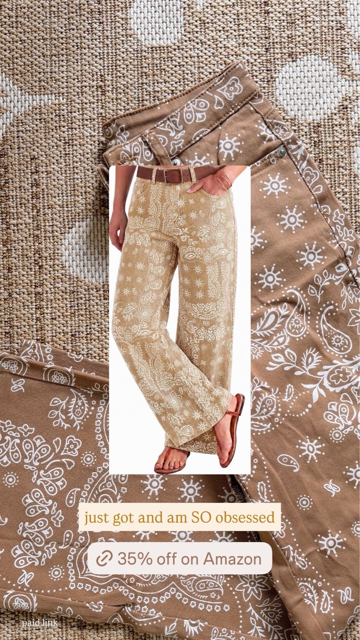 Amazon bandana jeans! Run true to size - these are so perfect for mom outfits for fall!

#LTKootd #LTKmomlife #LTKSaleAlert