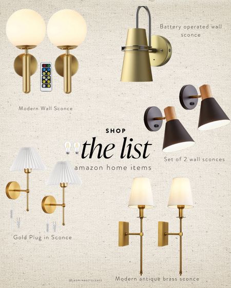 Amazon home: battery operated wall sconce, wall sconces, modern sconce

#LTKhome
