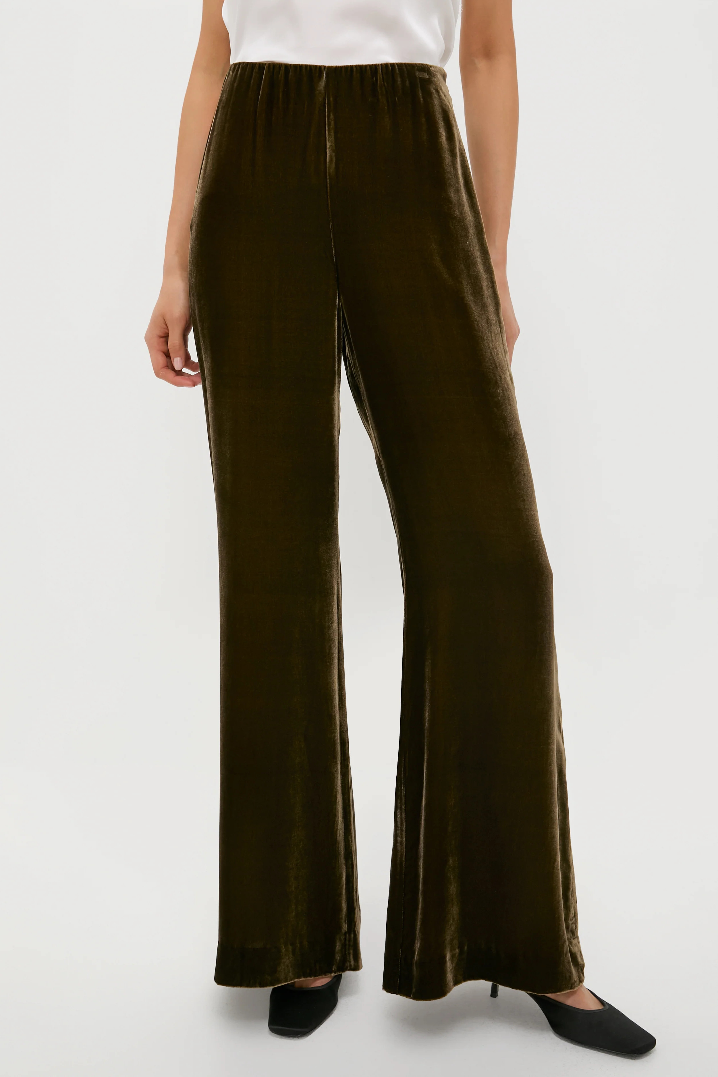 Olive Velvet Deja Pants | Tuckernuck (US)