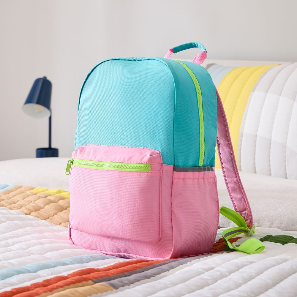 Astor Backpack - Pink &amp; Teal | West Elm (US)