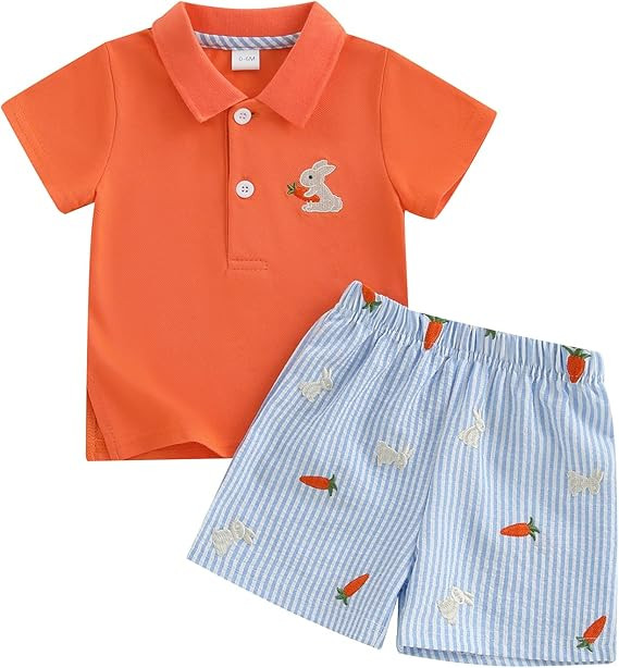 Toddler Boy Summer Clothes Short Sleeve Hat Print Shirt Shorts Cinco De Mayo Baby Outfit Mexican ... | Amazon (US)