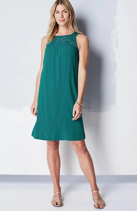 Crochet A-Line Dress | J. Jill