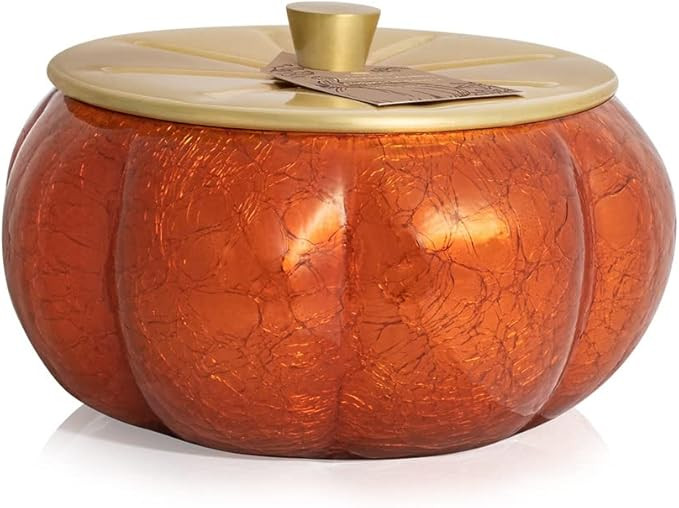 Thymes Pumpkin Laurel Statement Large Candle - Fall Scented Candle with Notes of Nutmeg, Cinnamon... | Amazon (US)