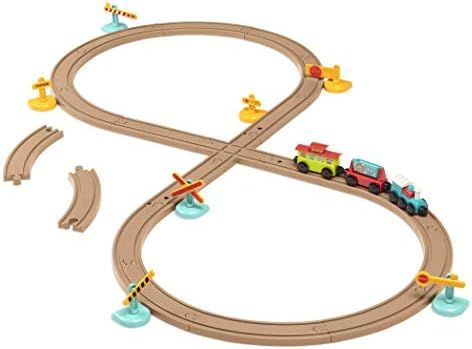 Battat – Train Set for Kids, Toddlers – 29pc Train Track Play Set with Trains and Accessories... | Amazon (US)