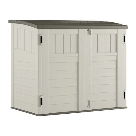 Suncast 34 cu. ft. Horizontal Storage & Utility Shed, Vanilla, BMS2500 | Walmart (US)