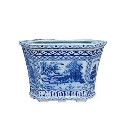 Beautiful Oriental Blue and White Blue Willow Hexagonal Porcelain Pot  | eBay | eBay US