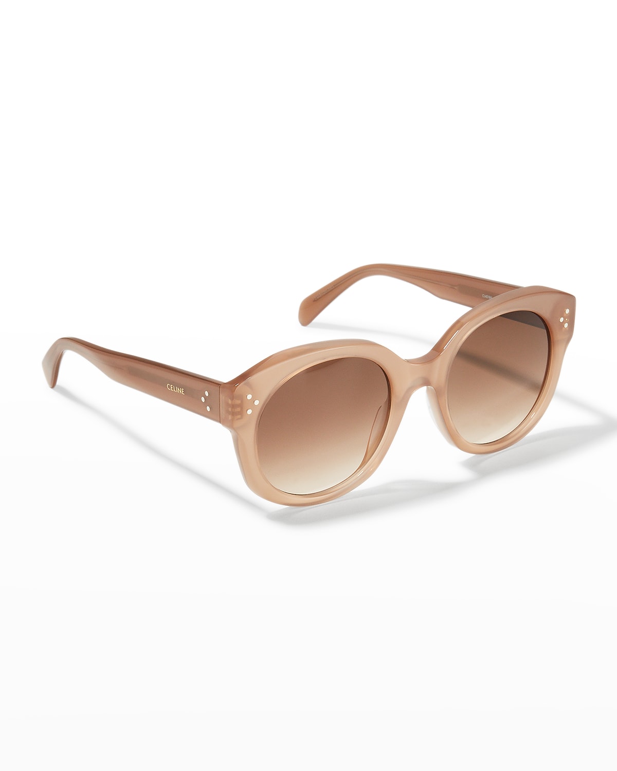 Classic Round Acetate Sunglasses | Neiman Marcus