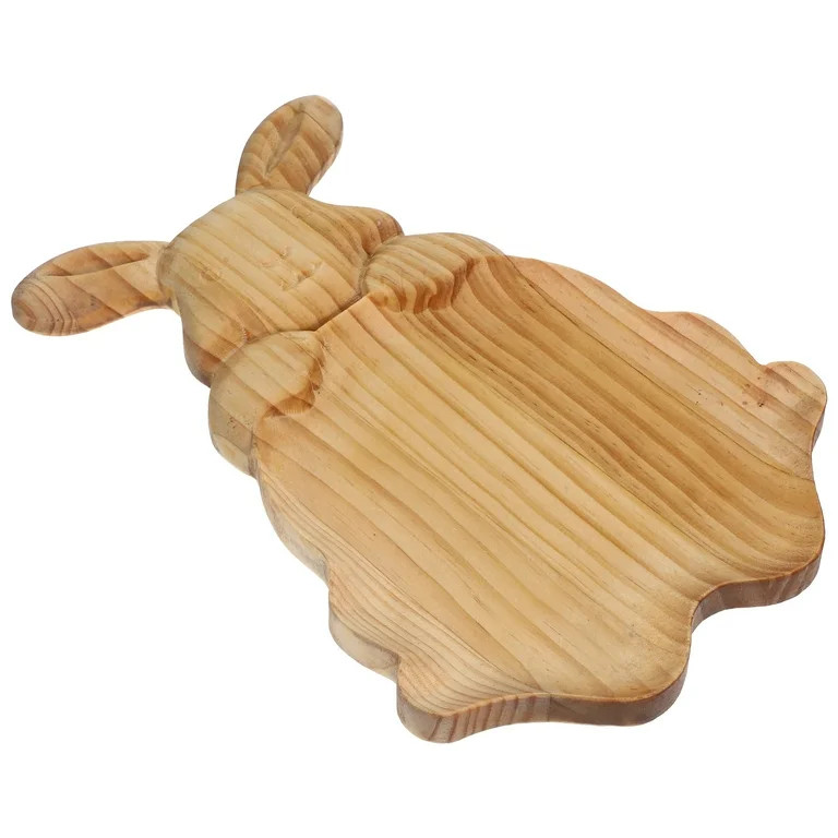 unbranded Easter Bunny Shaped Serving Plate Snack Plate Dried Fruit Plate Snack Serving Tray | Walmart (US)