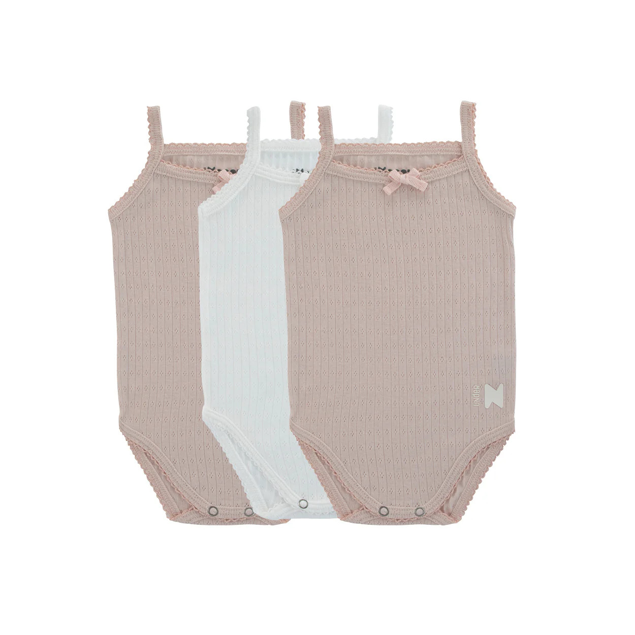 Pointelle Mauve + White (Three Pack) | Noggiwear