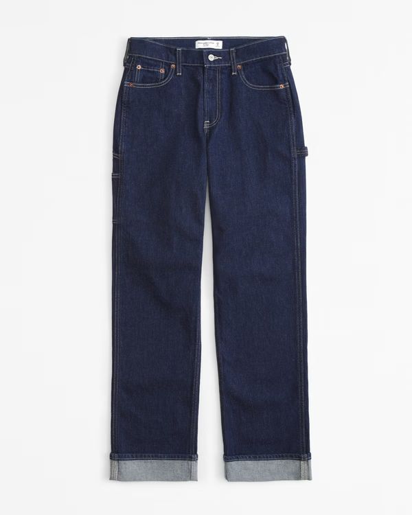 Curve Love Low Rise Baggy Jean | Abercrombie & Fitch (US)