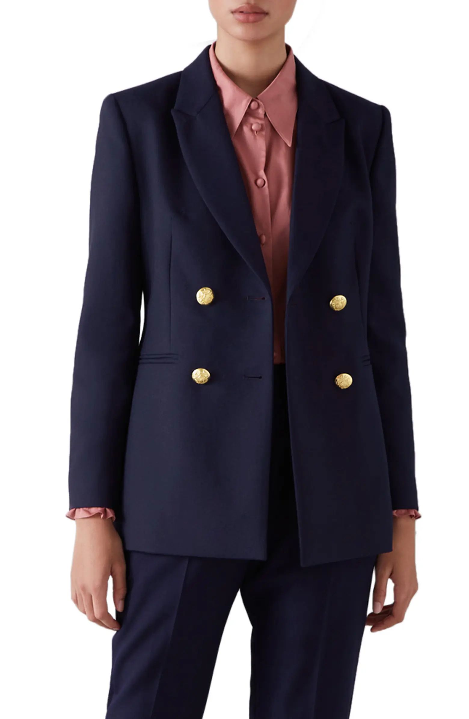 LK Bennett Mariner Double Breasted Blazer | Nordstrom | Nordstrom