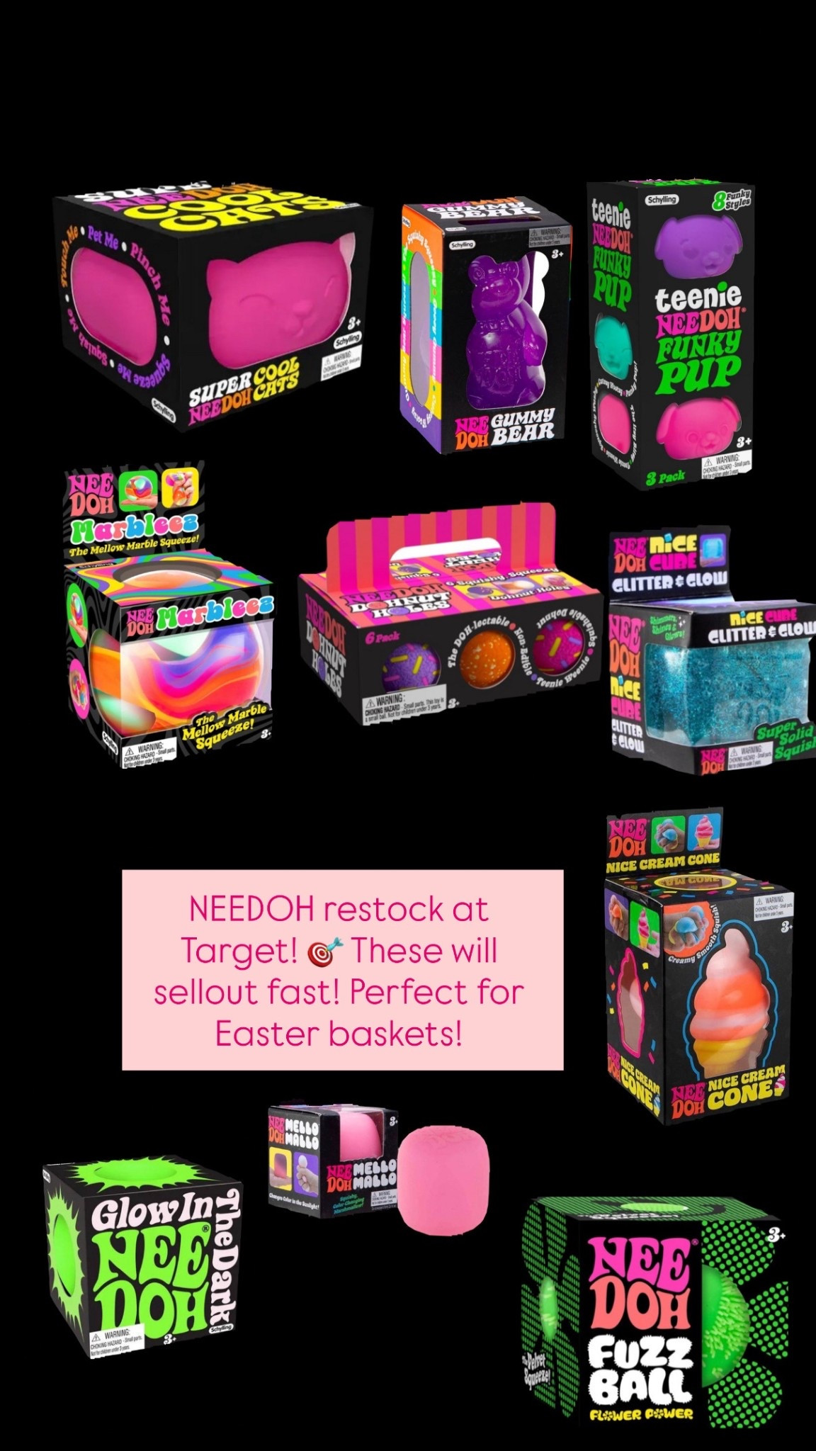Run!! These will sell out! Needoh products fly off the shelves when they arrive. Target just did a big restock! Perfect for Easter basket stuffers for the kids! 

#LTKKids