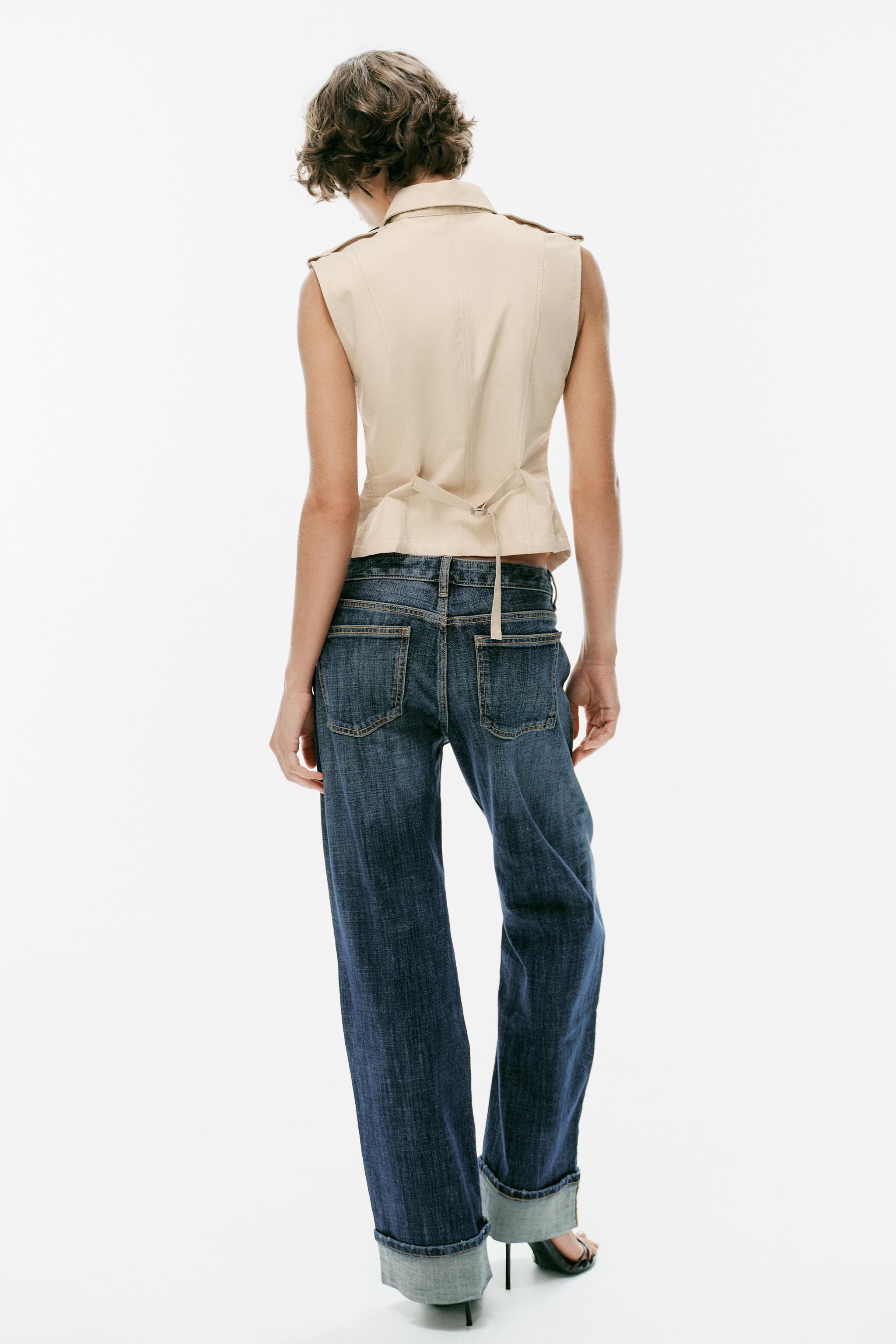TRENCH TOP WITH SLIT TOP | Zara US