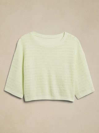 Teia Oversized Linen Sweater | Banana Republic (US)