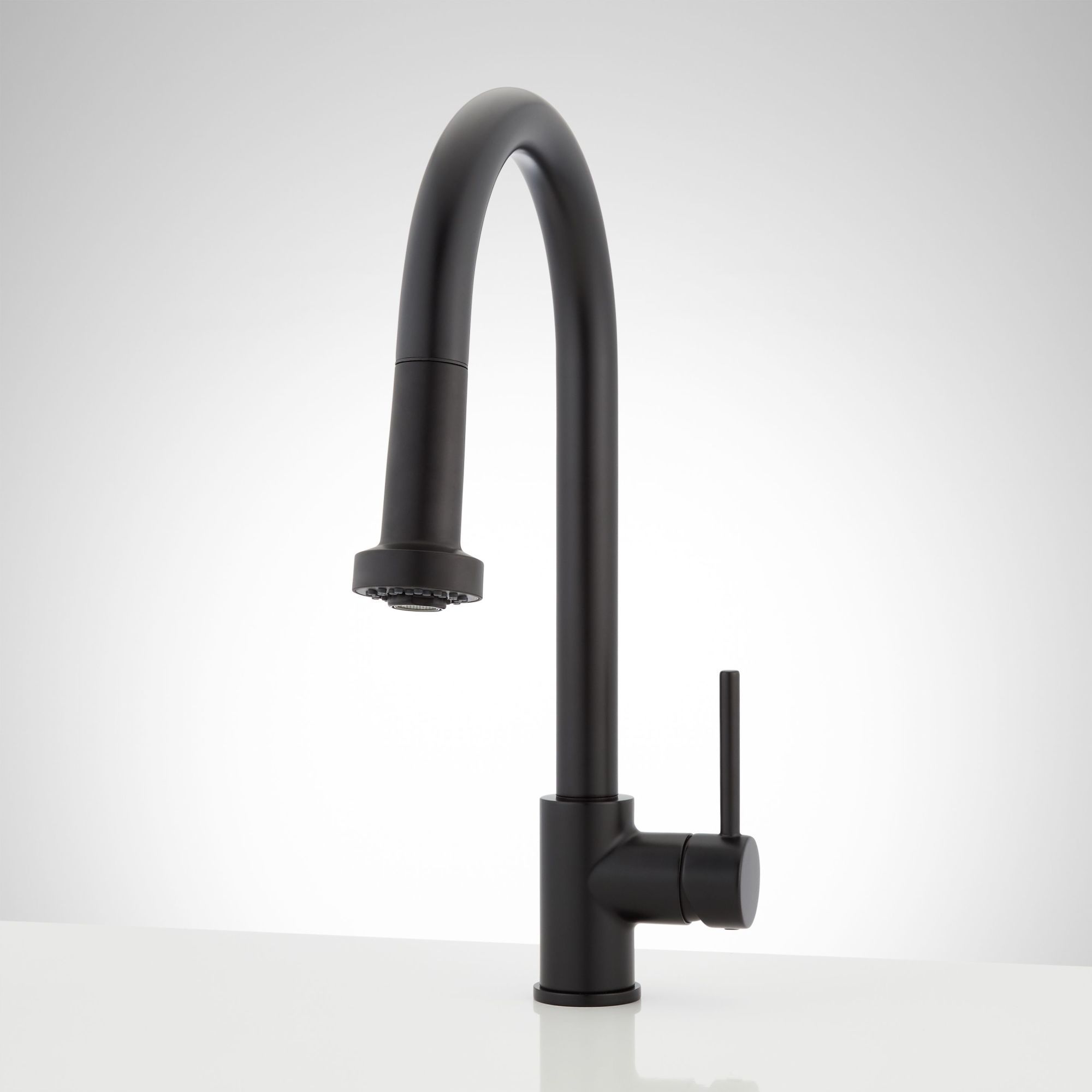 Signature Hardware 951732 Ridgeway 1.75 GPM Single Handle Pull-Down Kitchen Faucet - Black - Walm... | Walmart (US)