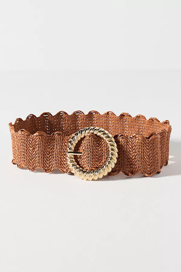 Stretch Shimmer Raffia Belt | Anthropologie (US)