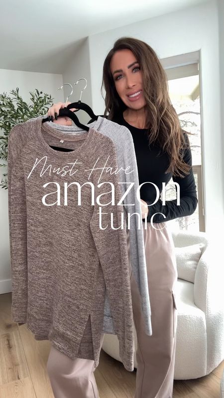 Amazon must have..the softest and perfect for leggings tunic you’ll want in every color.. sized up to a medium for a comfy fit
Leggings sz 4
Puffer sz small 
Jacket sz xs
Boots tts
Jeans sz 25
Sneakers tts

#LTKSeasonal #LTKstyletip #LTKover40