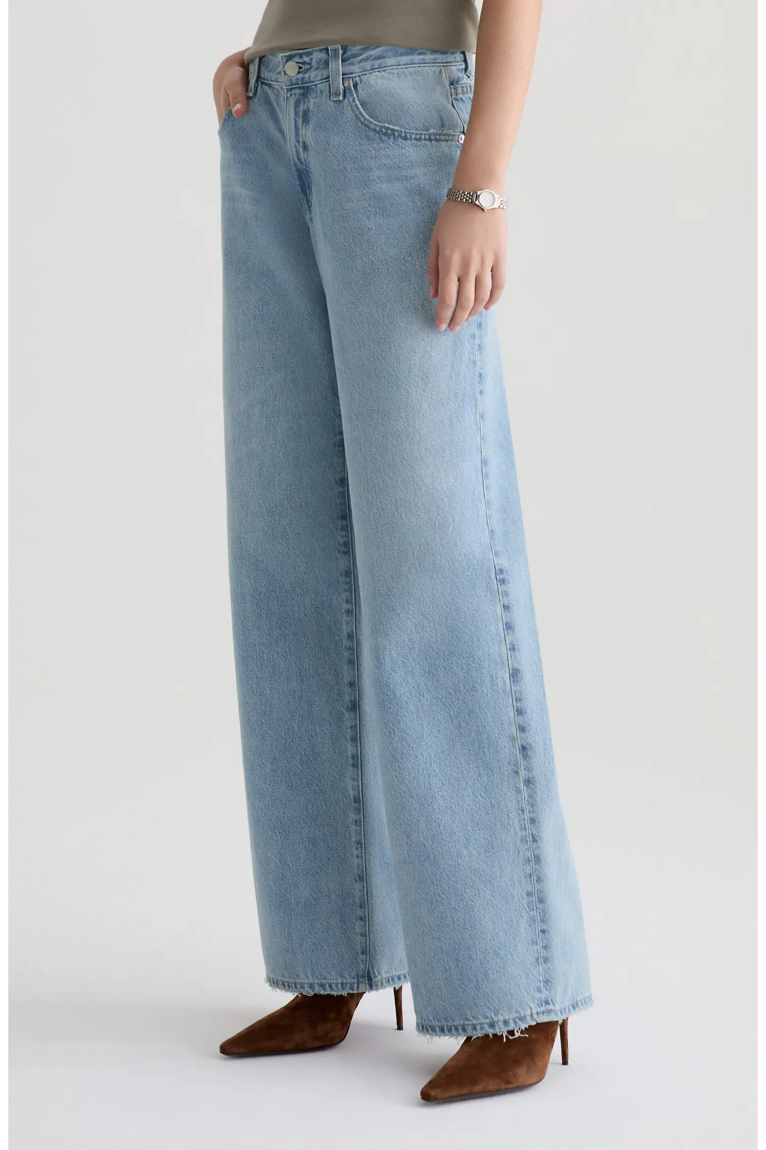 Adria Low Rise Baggy Wide Leg Jeans (Women) | Nordstrom | Nordstrom
